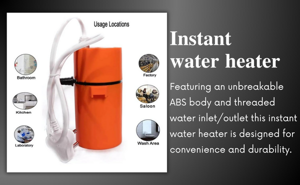 Mini Portable Instant Water Geyser, Hot Cooler Heater, Electric Saving, Shock Proof for Home, Kitchen, Bathroom, Office, Restaurant