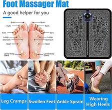 6931  Ems Foot Massager Electric Feet Massager Deep Kneading Circulation Foot Booster For Feet And Legs Muscle Stimulator Folding Portable Electric Massage Machine